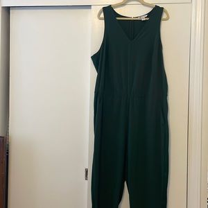 NEW Athleta Brooklyn Jumpsuit Dark Green 18